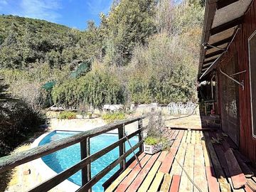 Venta de linda parcela con dos casas en Olmué, Quebrada Alvarado, casi al final. 128 M$