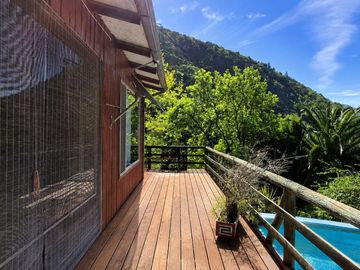 Venta de linda parcela con dos casas en Olmué, Quebrada Alvarado, casi al final. 128 M$