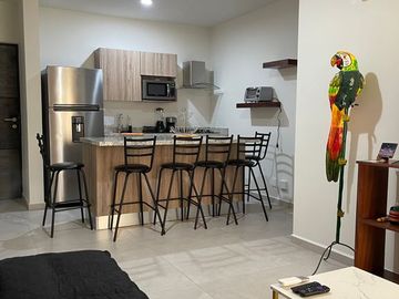 Departamento en renta amueblado en privada torres Bluú en mazatlan