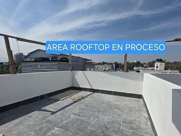 2 REC y c/balcon francés REC + Roof comun + gym #SanMiguelChapultepec