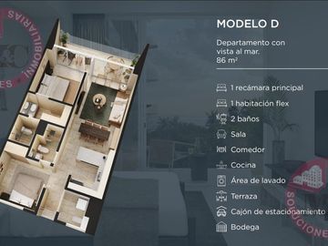 Departamentos en venta en Rivera Nayarit, Mexico