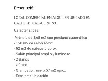 ALQUILER LOCAL COMERCIAL EN NUEVA CÓRDOBA Obispo Salguero 780