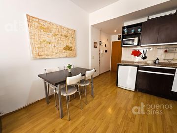 Monoambiente con patio y amenities en Almagro en alquiler temporario