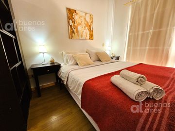 Monoambiente con patio y amenities en Almagro en alquiler temporario
