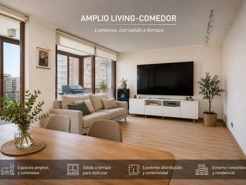 Amplio 2D | 106 m² útiles/gran terraza | 2 estac.