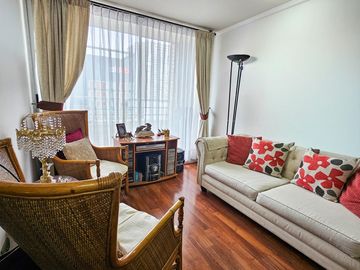 ARRIENDO DEPTO ÑUÑOA 1D+1B+0EST+0BOD 38M2 AMOBLADO L5 IRARR.