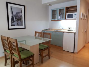 Departamento en Recoleta monoambiente amoblado en alquiler expensas incluidas