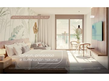 Ambar Bio Apto 302 | 1 Habitación + Estudio en Santa Marta