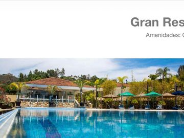 Terreno en Gran Reserva con infinity pool ya construida con vista al campo de golf
