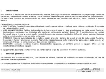 OFICINAS 470 m2 PLANTA LIBRE en OLIVO, 8 cocheras