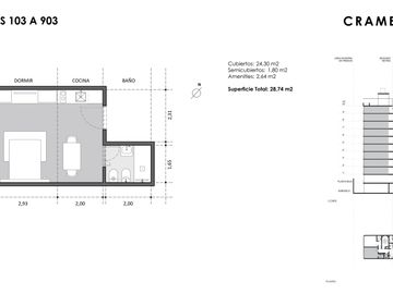 MONOAMBIENTE A ESTRENAR CON AMENITIES COLEGIALES