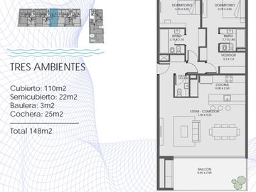 VENTA DEPTO 3 AMB ACQUA MARINAS NORDELTA COCH PARR