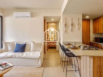 Departamento en Av Colosio CANCUN 2 Rec 2 Baños