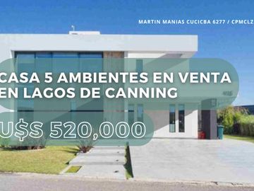 CASA 5 AMBIENTES EN VENTA EN LAGOS DE CANNING