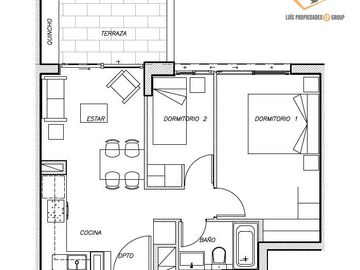 Departamento en venta en Plaza Vespucio