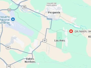 Terreno en renta en Pesquería, Nuevo León (PTR=