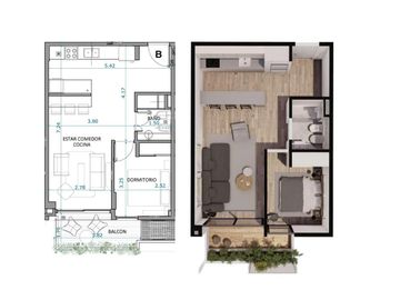 Departamento en Villa Devoto