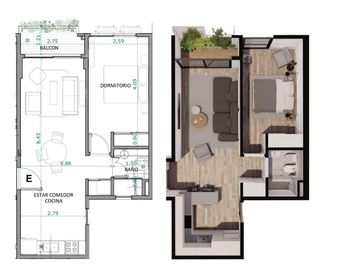 Departamento en Villa Devoto