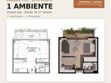 Departamento en Villa Devoto