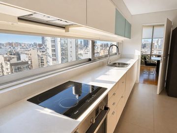 Alquiler Torre Mirabilia 3 amb Amueblado Cochera Vista Luz Amenities Palermo