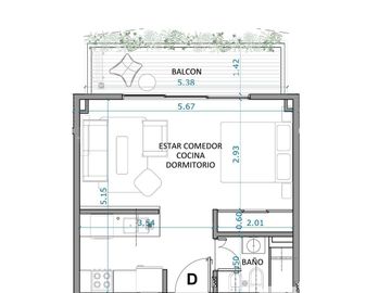 Departamento en Villa Devoto