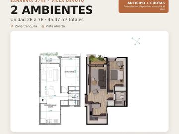 Departamento en Villa Devoto