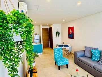 RENTA DEPARTAMENTO AMUEBLADO 2 RECAMARAS KOLORIA CENTRO SUR