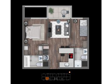 VENTA DEPTO NUEVOS 2D+2B, ÑUÑOA