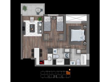 VENTA DEPTO NUEVOS 2D+2B, ÑUÑOA