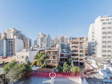 Alquiler monoambiente 39m² nuevo con balcón al contrafrente con AA muy luminoso en Flores Norte
