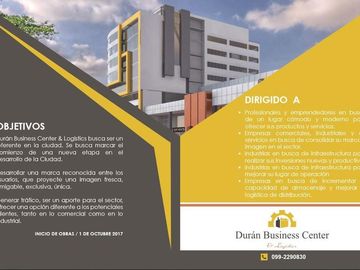 Durán Bussiness Center & Logistics es el mayor proyecto Inmobiliario -