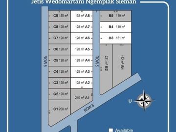 Tanah Kapling SHM Sleman Area Wedomartani 4 Jutaan
