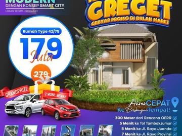 Promo Maret Rumah Termurah Di Sidoarjo Diamond City Juanda 2