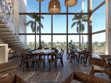 Condominio cerca del mar con terraza, asador y barra de entretenimiento