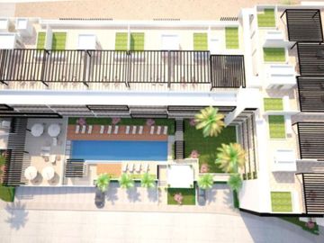 Penthouse, terraza privada de 50 m2,  casa club con alberca, bar deportivo