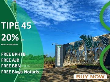 2 Lantai Tipe 45/77 Rumah Dekat Kampus Free Biaya