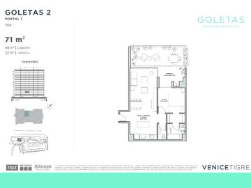 Departamento en venta en Tigre