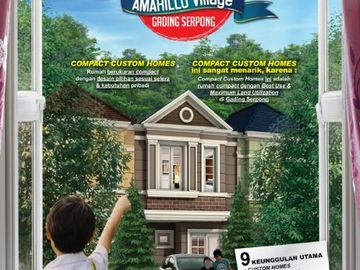 Amarillo Village Rumah Mewah Full Furnish AC Kanopi Gading Serpong