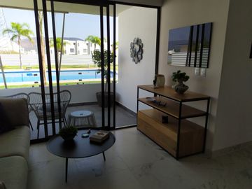 Depto 2o. nivel ., 95 m2, 3 rec, alberca, Canchas,  Sta. Fe LifeStyle, Xochitepec, Mor.