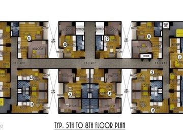 MELBOURNE RESIDENCES U408 2BR 54.77 SQM PALANAN MAKATI