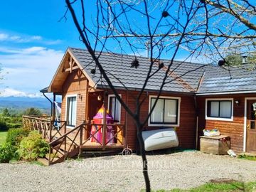 Casa con preciosa vista al volcán Villarrica