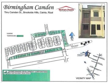 House and Lot For Sale in Cainta Rizal Birmingham Camden Brookside Subdivision