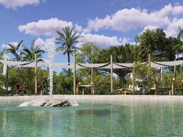 Terreno Multifamiliar 1761 m2, cenote, gym, parques, en venta, Selvamar