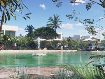Terreno Multifamiliar 1761 m2, cenote, gym, parques, en venta, Selvamar