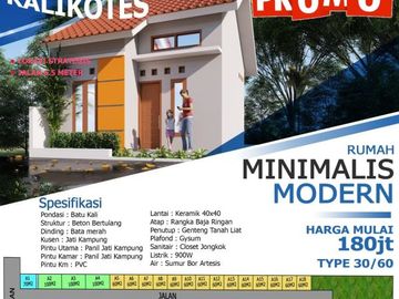 Dijual Rumah Murah Ekslusif Murah Pesan Bangun Di Kalikotes