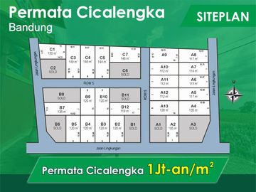 Kapling Murah Area Stasiun Cicalengka 1 Jt-an/m2 Cash 12 X