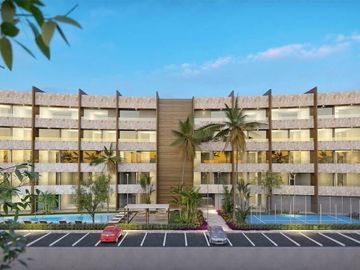 Departamento con alberca, jacuzzi, asador, pádel, bar, en venta, Cozumel.