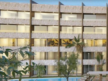 Departamento con alberca, jacuzzi, asador, pádel, bar, en venta, Cozumel.