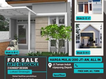 Rumah 200jtan free biaya2 Tanpa Bi check cicilan ringan Tanpa bunga didepok