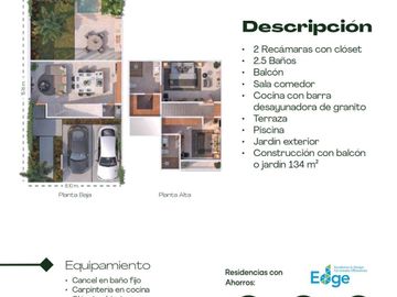 Townhouse de 2 recámaras dentro y al Norte de la ciudad de Mérida, Yucatán